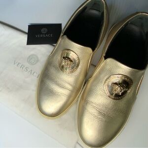 Versace Metalic Slip on Sneaker